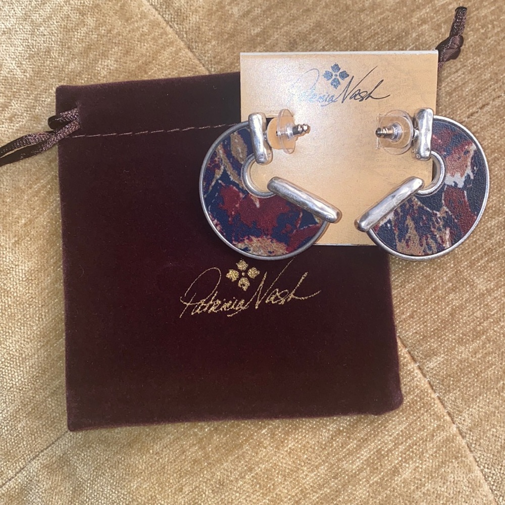 Patricia Nash Leather Earrings